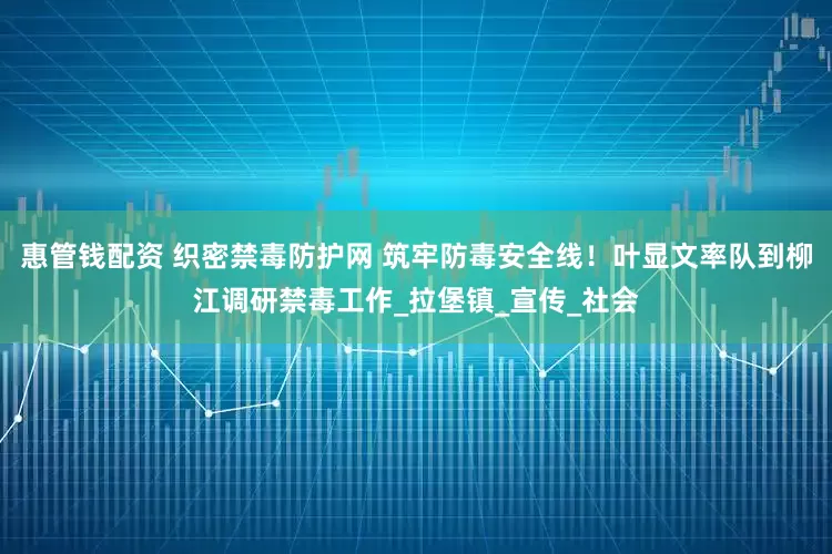 惠管钱配资 织密禁毒防护网 筑牢防毒安全线！叶显文率队到柳江调研禁毒工作_拉堡镇_宣传_社会